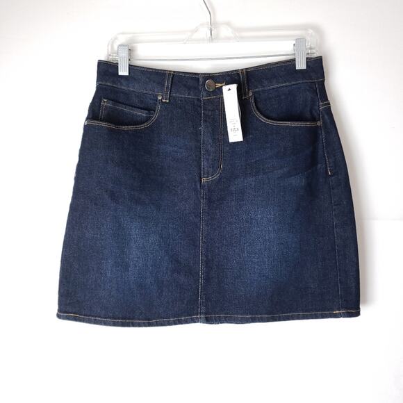NWT Harper Denim Mini A Line Skirt Size Medium - Picture 1 of 6